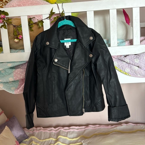 Very stylish and fun faux leather motorcycle jacket for kids. - Picture 1 of 1